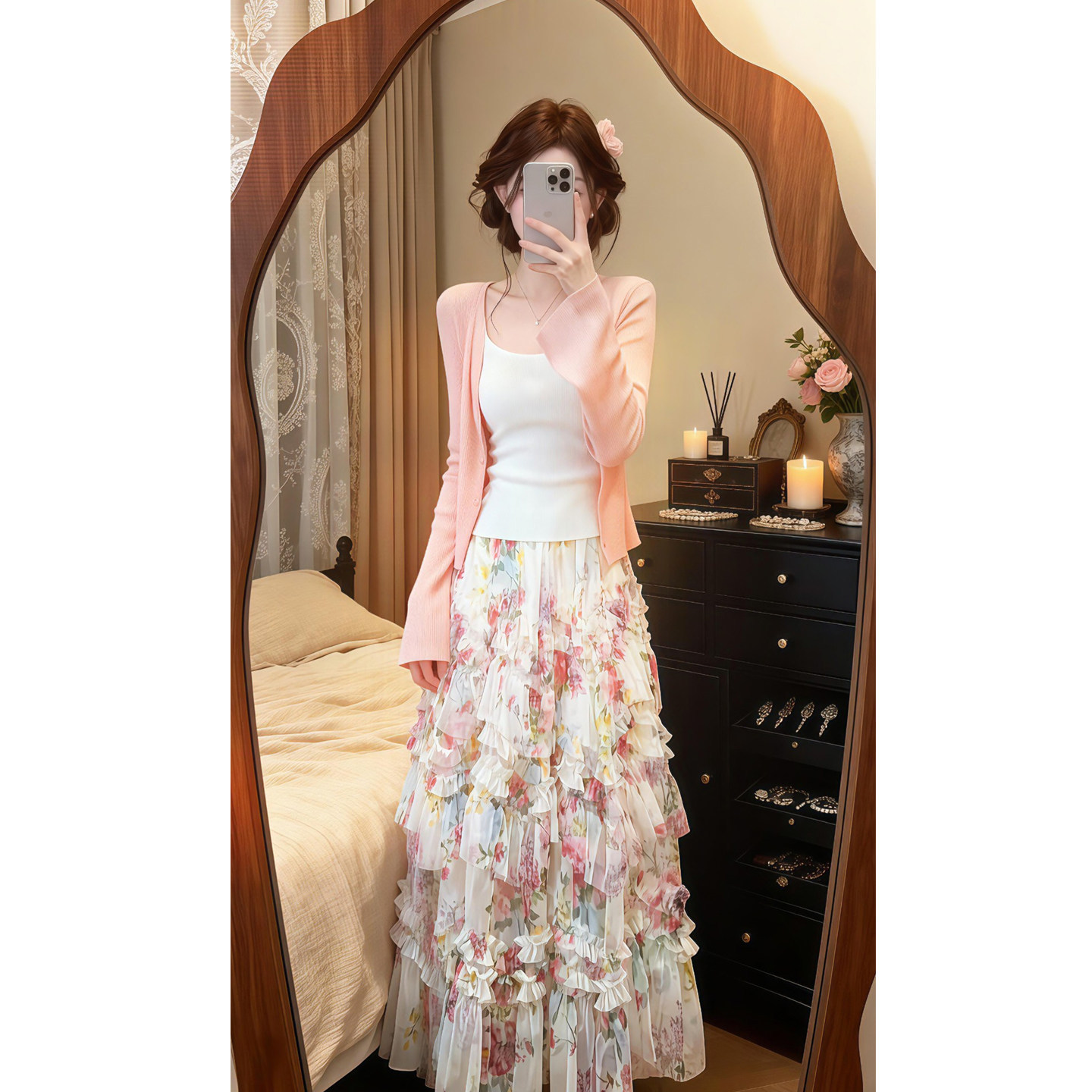 Soft-style Asymmetric Skirt