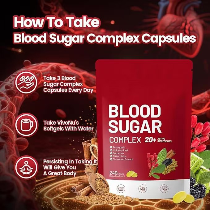 Softgel Blood Sugar Complex Compound