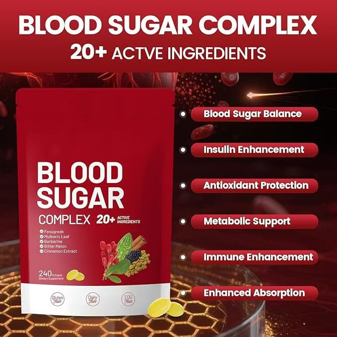 Softgel Blood Sugar Complex Compound
