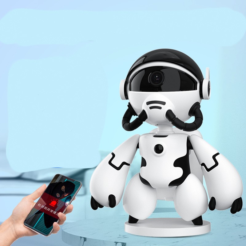 Weltraum-Roboter-Monitor, energiesparende Batterie, Plug-in-freier Haushalt