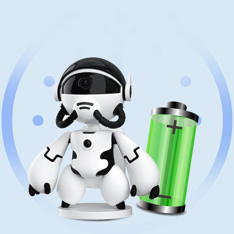 Weltraum-Roboter-Monitor, energiesparende Batterie, Plug-in-freier Haushalt