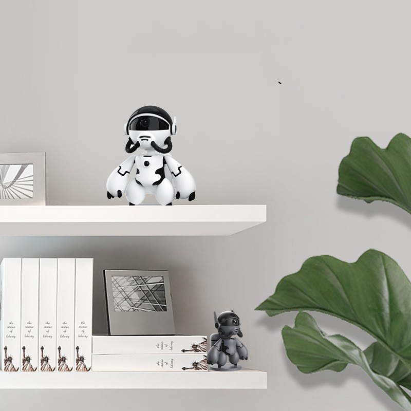 Weltraum-Roboter-Monitor, energiesparende Batterie, Plug-in-freier Haushalt