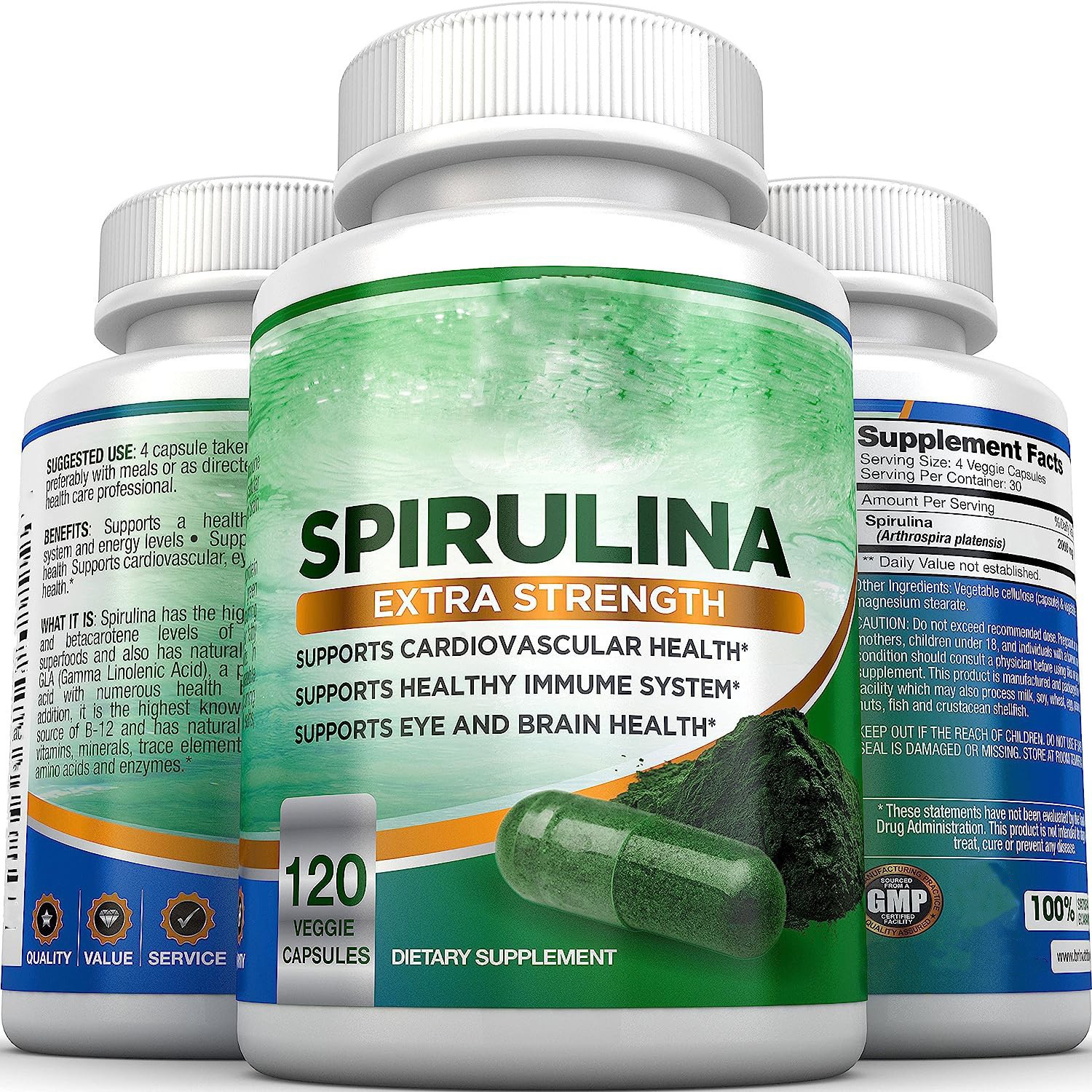 Spirulina-Kapseln 120 Kapseln