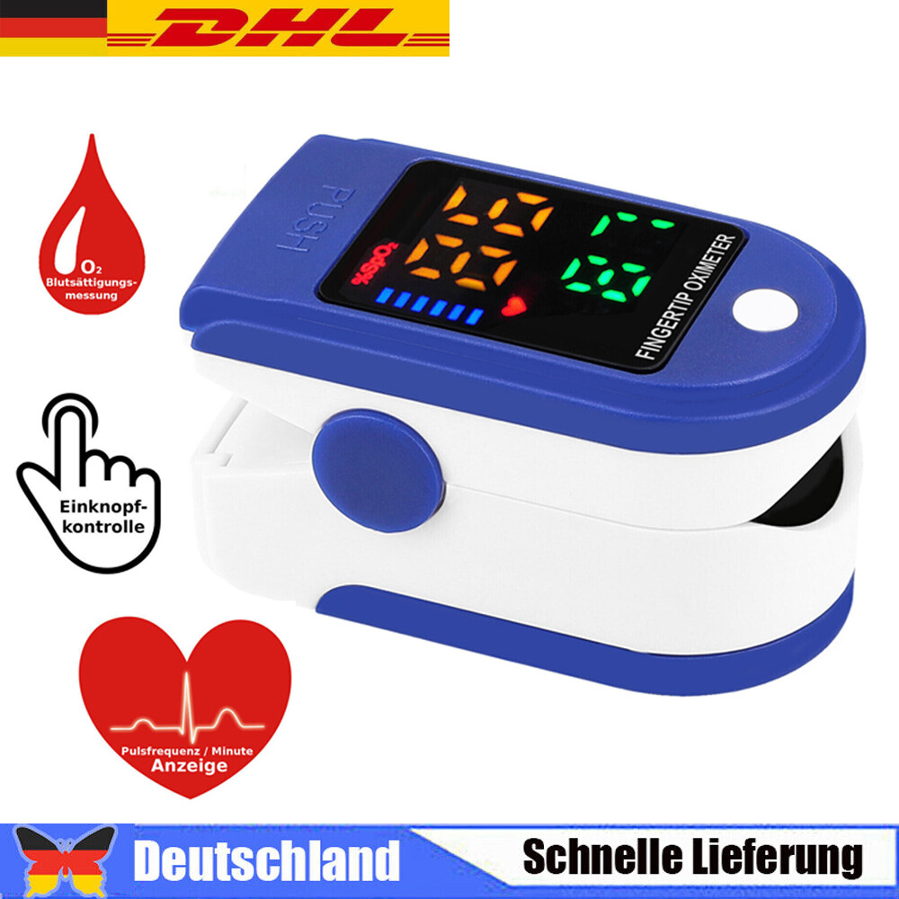 SpO2 Finger Pulse Oximeter, Blood Oxygen & Pulse Rate Monitor