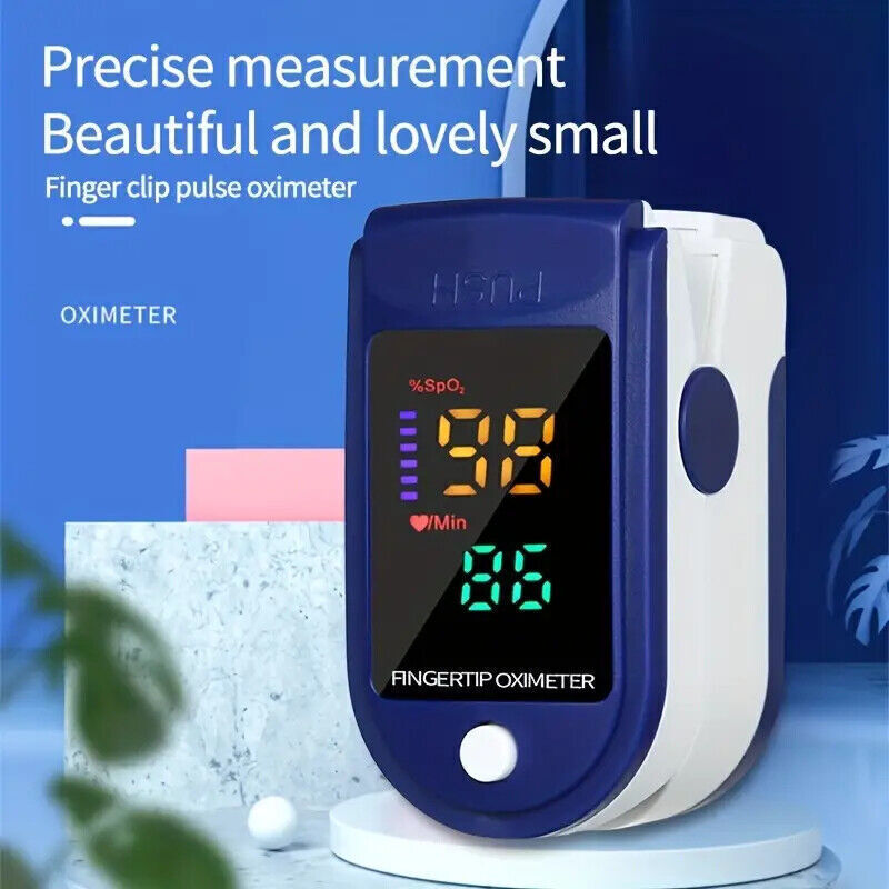 SpO2 Finger Pulse Oximeter, Blood Oxygen & Pulse Rate Monitor