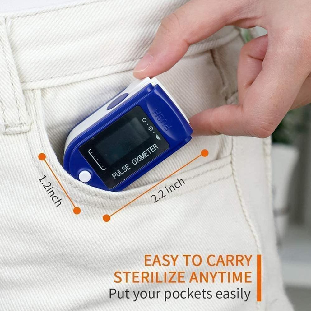 SpO2 Finger Pulse Oximeter, Blood Oxygen & Pulse Rate Monitor