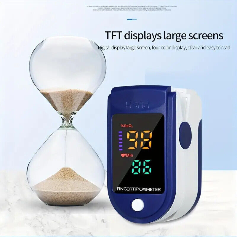 SpO2 Finger Pulse Oximeter, Blood Oxygen & Pulse Rate Monitor