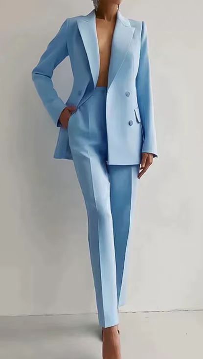 Spring Amazon Foreign Trade Fashion Casual Business Attire Women's Suit Set