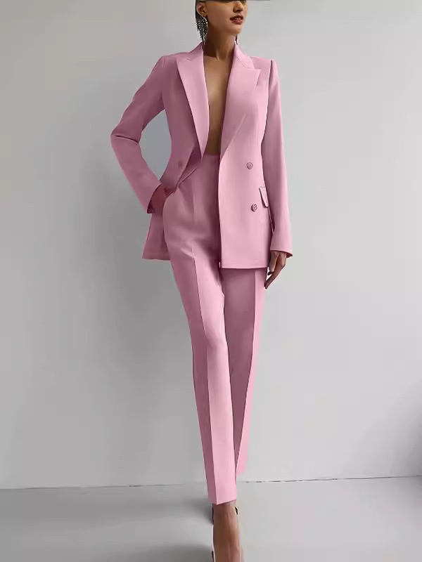 Spring Amazon Foreign Trade Fashion Casual Business Attire Women's Suit Set