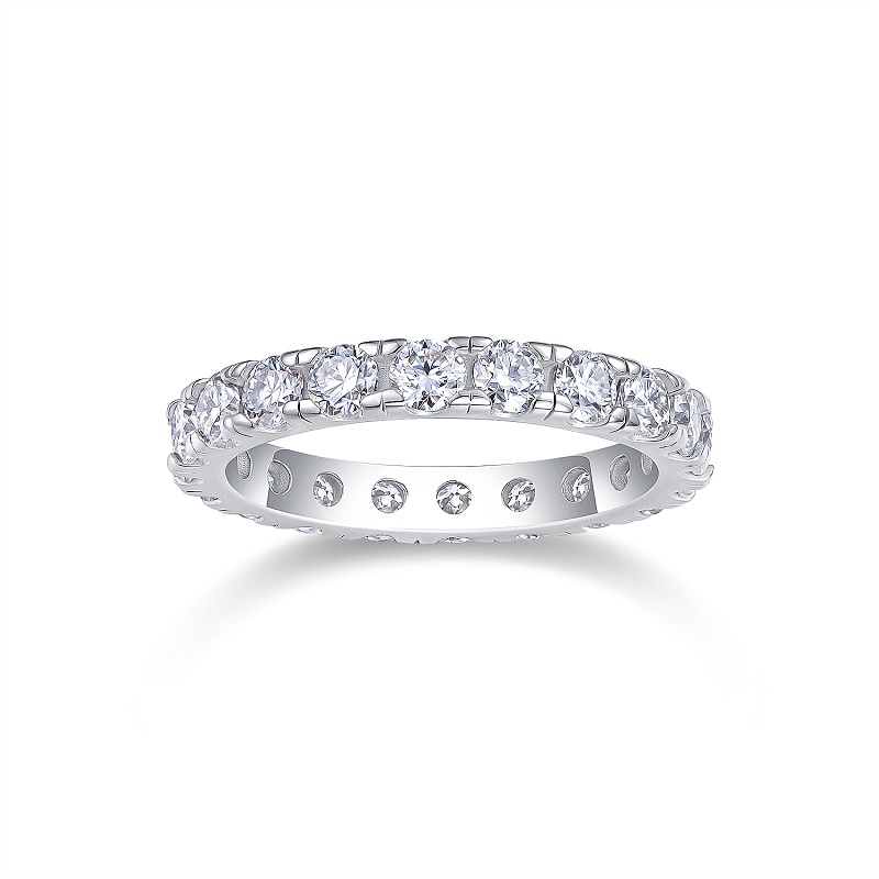 Spring Breeze For Ten Miles - A Wedding Ring Set With 0.1-carat Top-quality Moissanite
