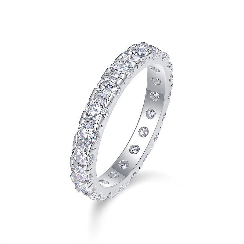 Spring Breeze For Ten Miles - A Wedding Ring Set With 0.1-carat Top-quality Moissanite