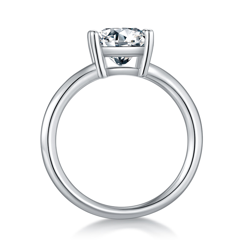 Square Moissanite Set With Top-quality Moissanite Luxury And Fashionable Light Luxury