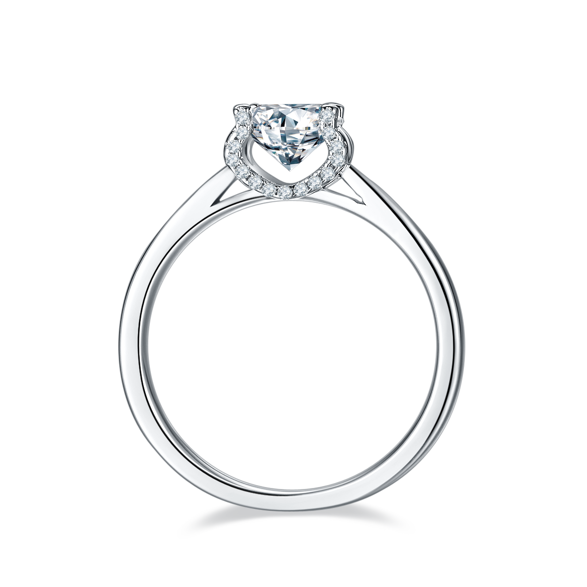 Star Guardian - A Wedding Ring Set With 1-carat Top-quality Moissanite Silver And