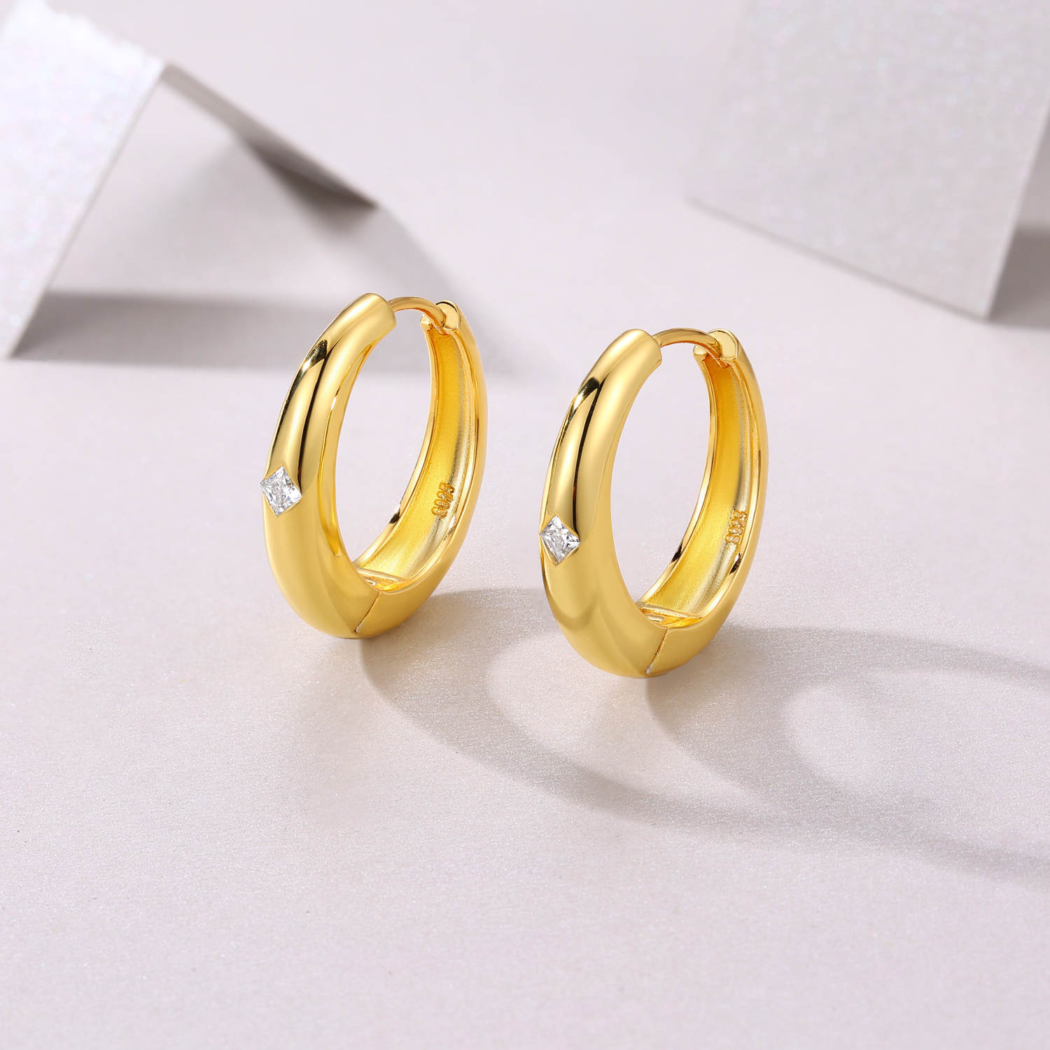 Star Ring Light - Premium Moissanite Luxury Fashion Light Luxury Jewelry Silver Stud