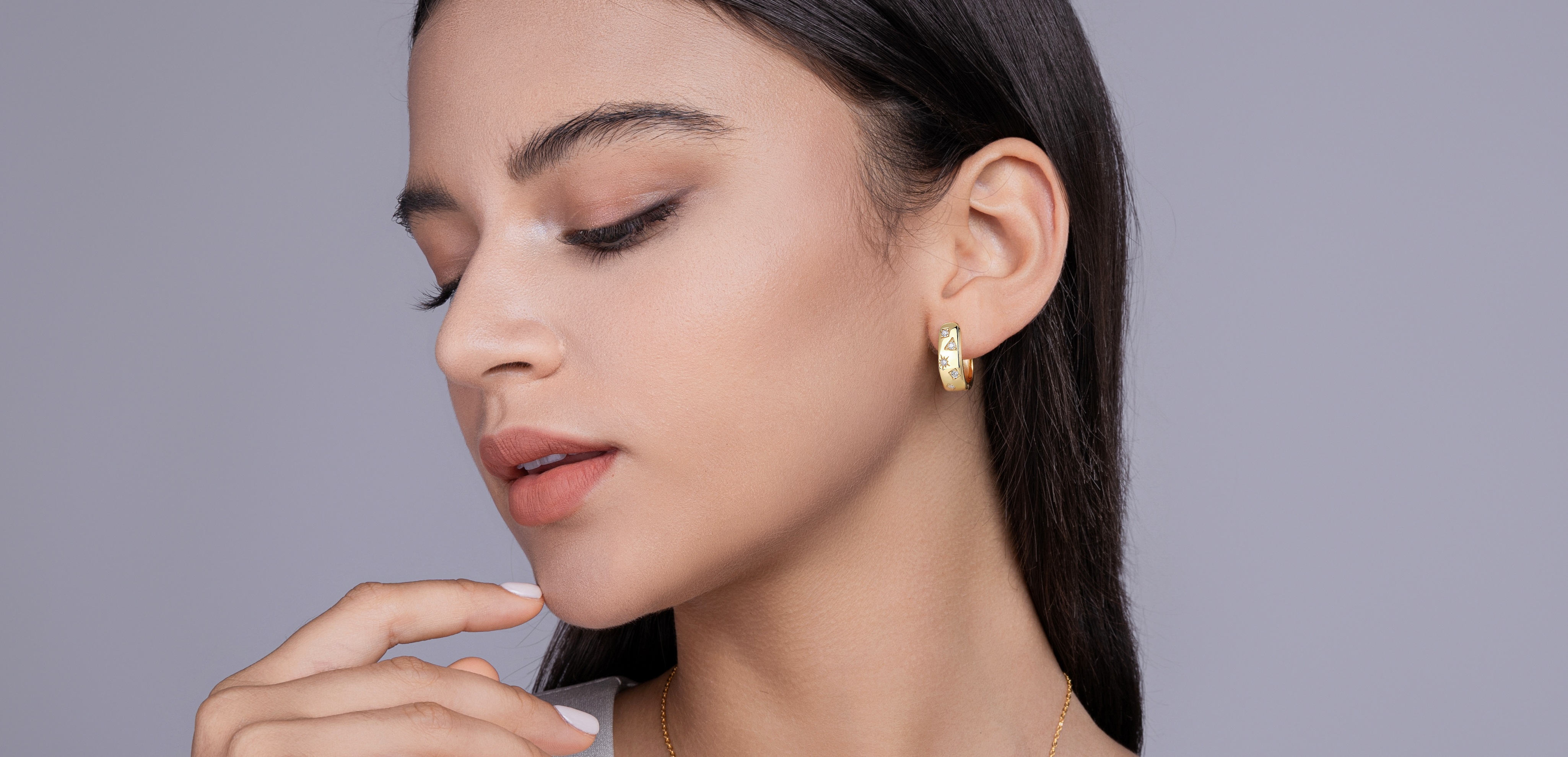 Star Track - Luxurious And Fashionable Minimalist Jewelry Earrings Featuring Top-quality