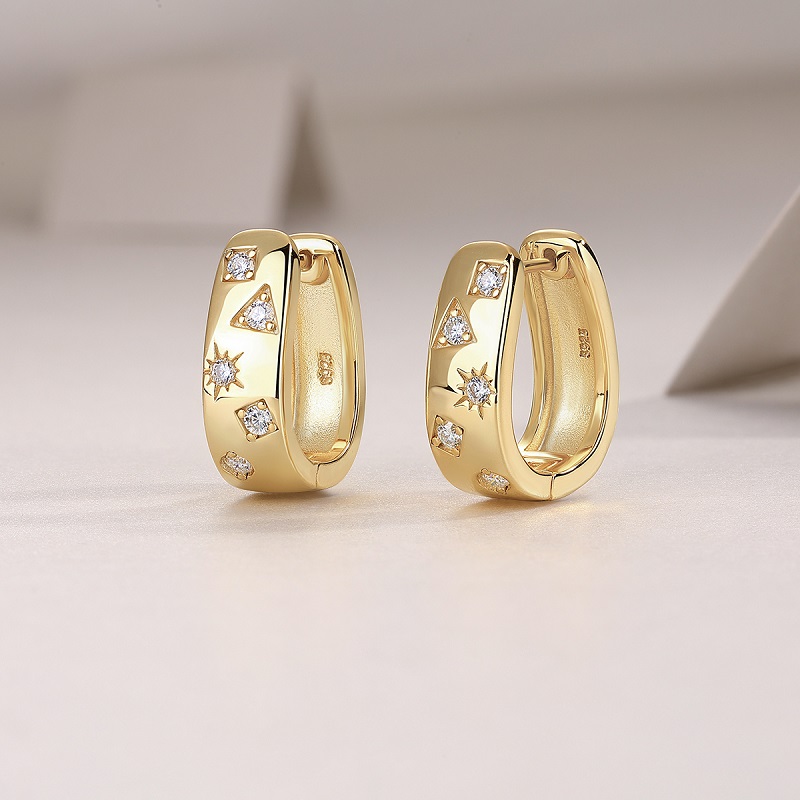 Star Track - Luxurious And Fashionable Minimalist Jewelry Earrings Featuring Top-quality