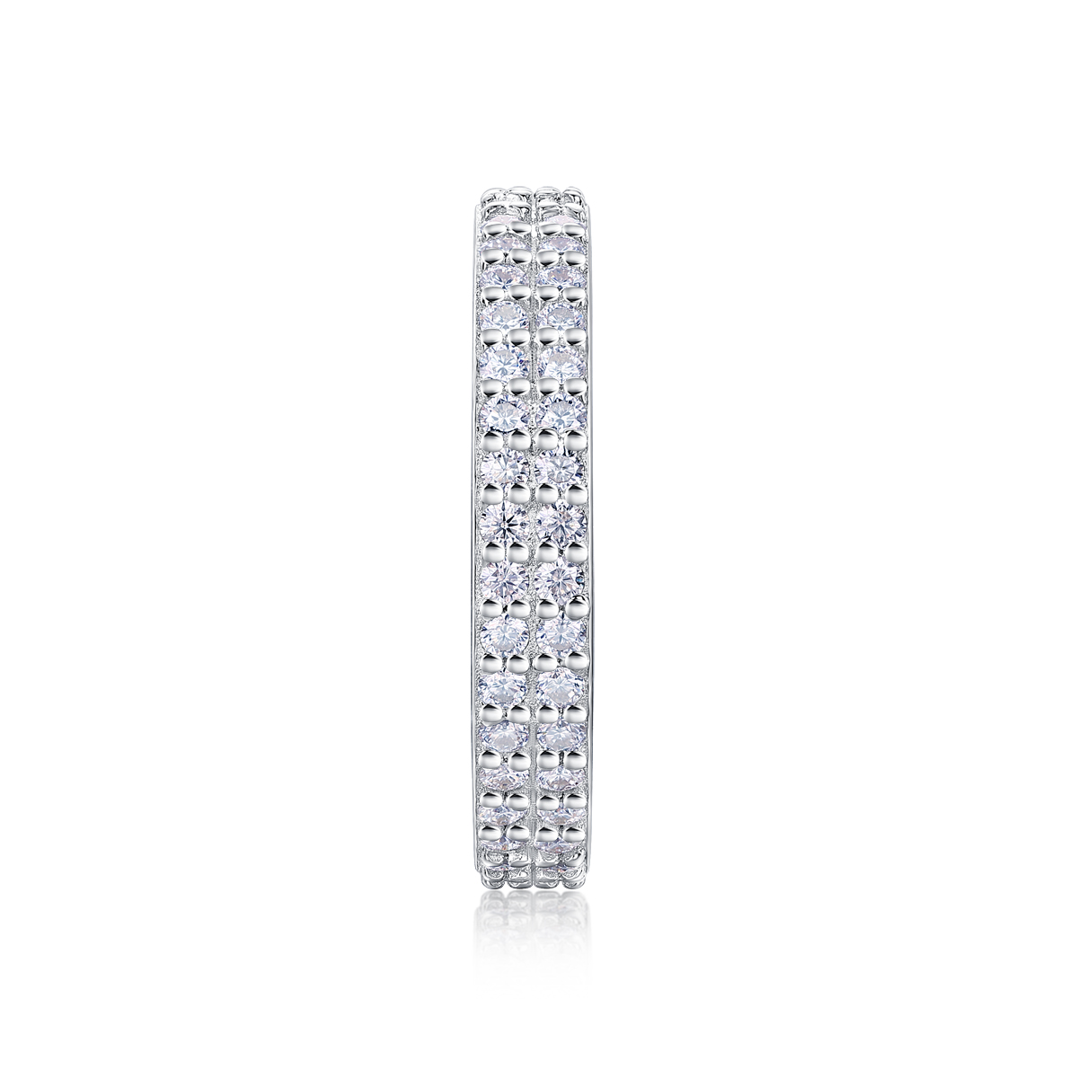 Starlight - Set With Top-quality Moissanite Silver And Platinum-plated Diamond Wedding