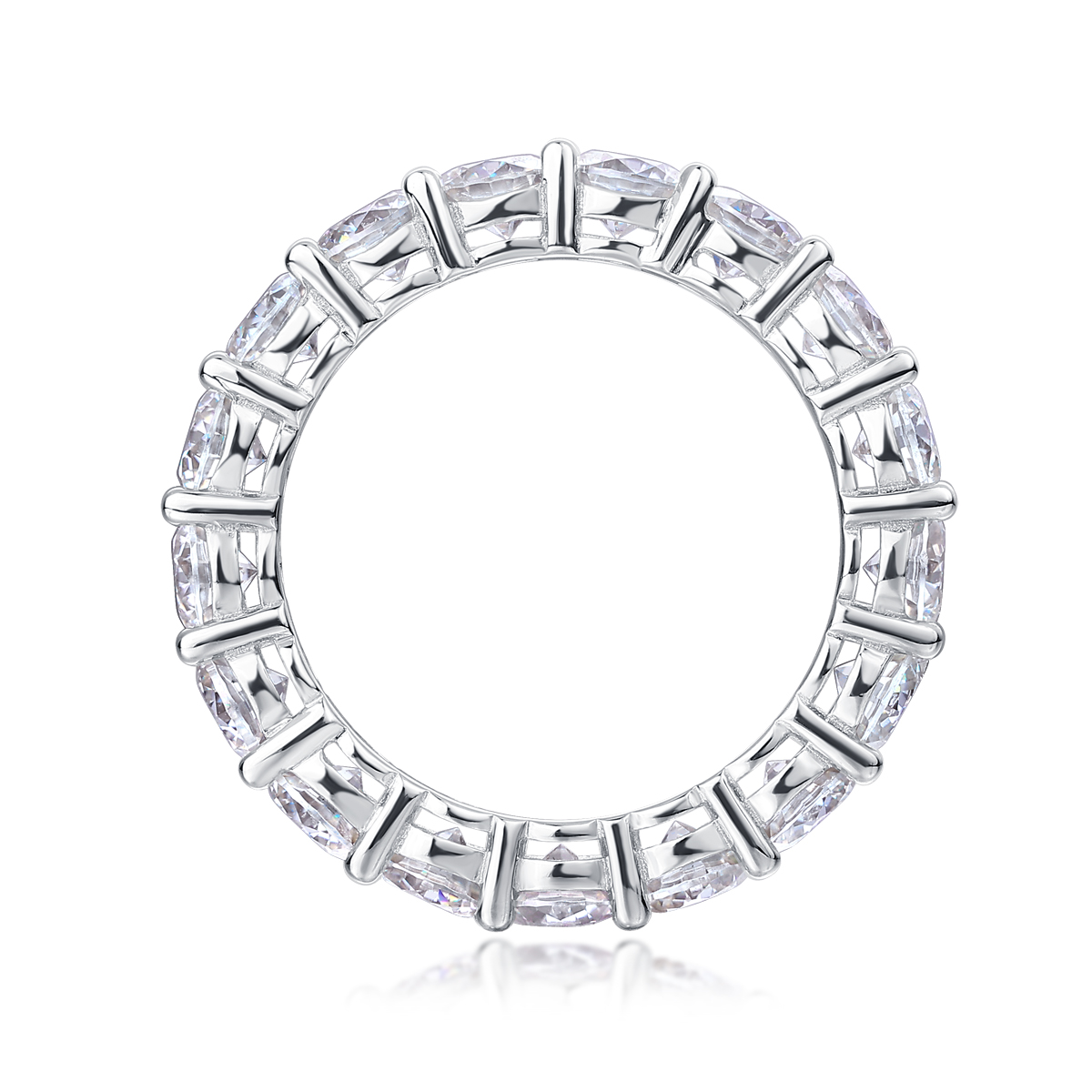 Starlight - Set With Top-quality Moissanite, Silver And Platinum-plated Diamond Wedding
