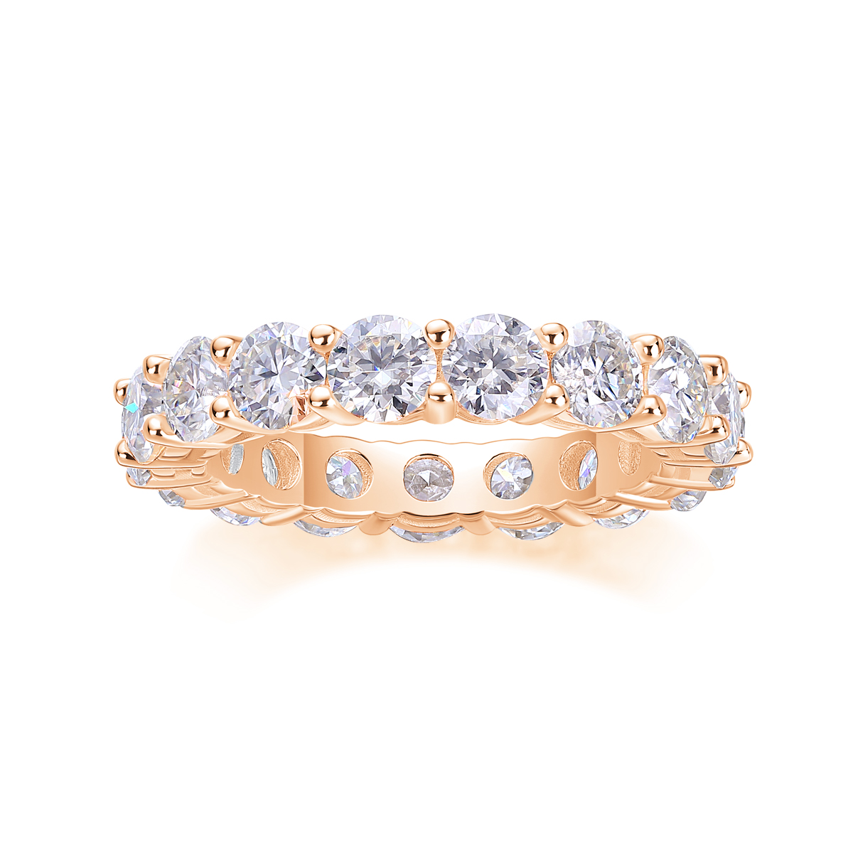 Starlight - Set With Top-quality Moissanite, Silver And Platinum-plated Diamond Wedding
