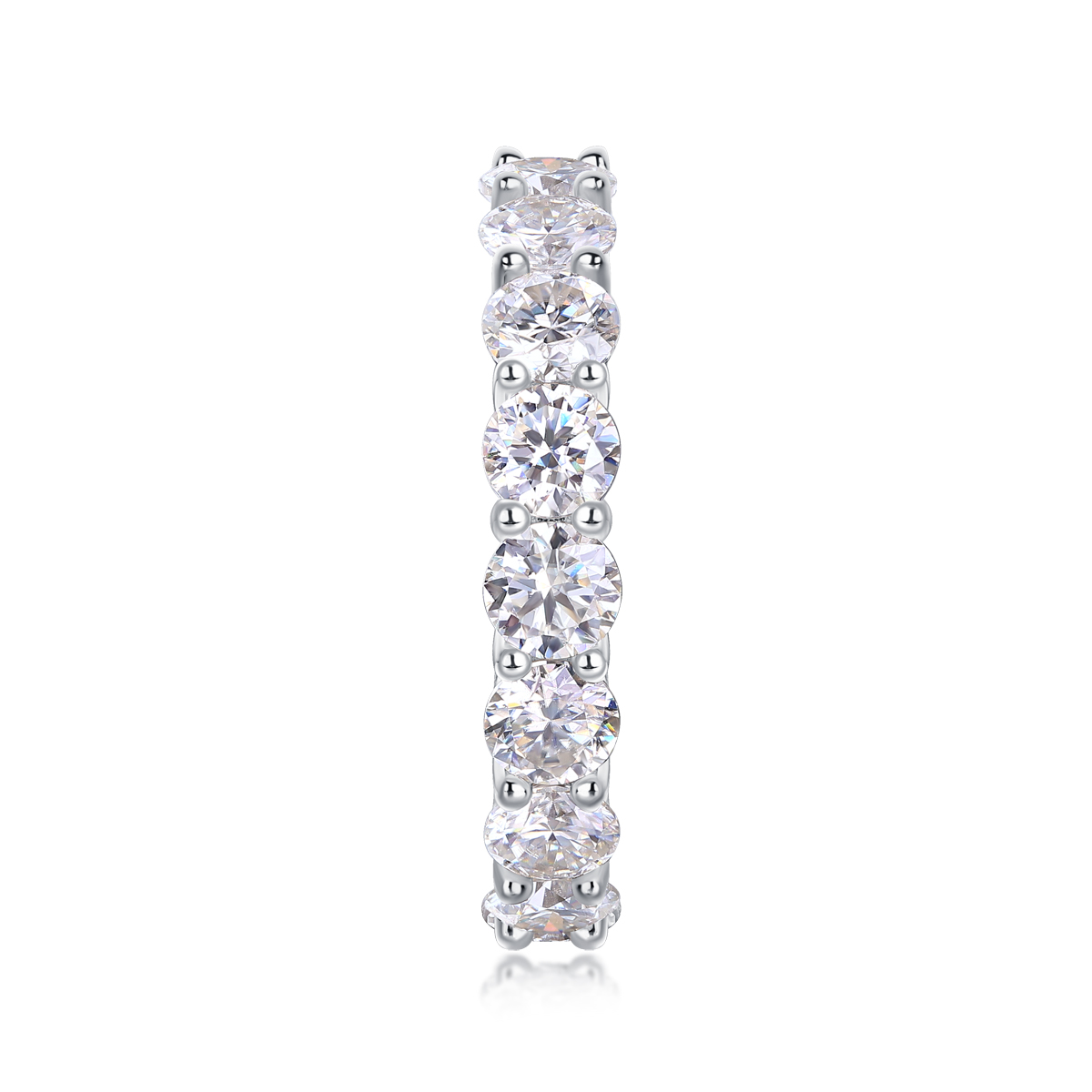 Starlight - Set With Top-quality Moissanite, Silver And Platinum-plated Diamond Wedding