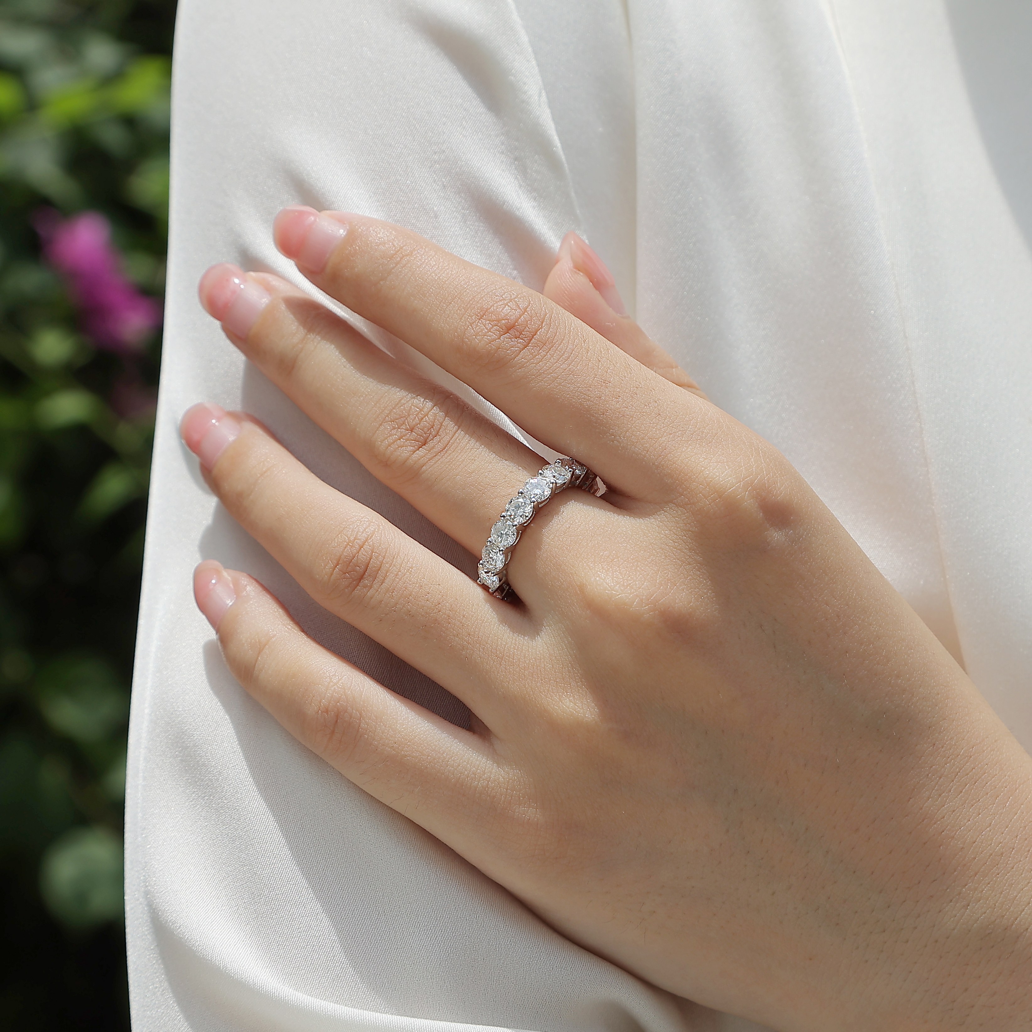 Starlight - Set With Top-quality Moissanite, Silver And Platinum-plated Diamond Wedding