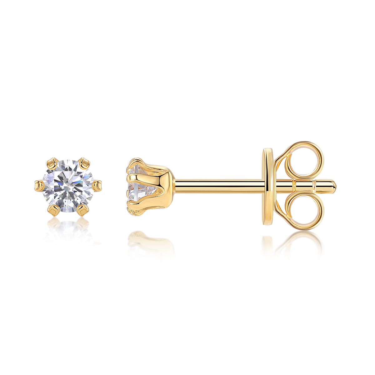 Starlight Solo Dance - Premium Moissanite Luxury Fashion Light Luxury Jewelry Silver Stud