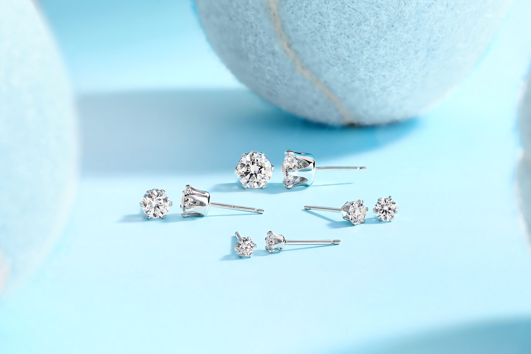 Starlight Solo Dance - Premium Moissanite Luxury Fashion Light Luxury Jewelry Silver Stud