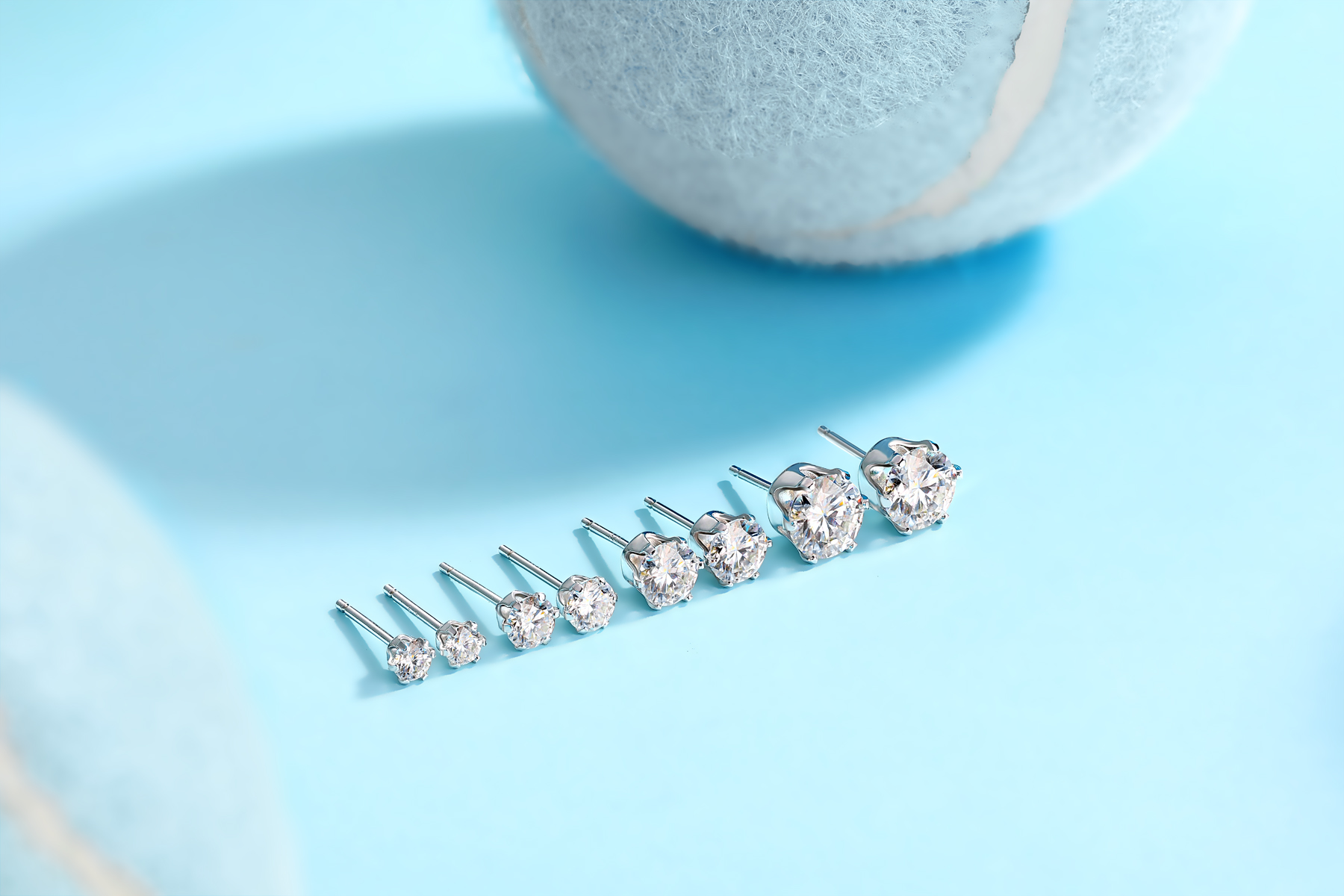 Starlight Solo Dance - Premium Moissanite Luxury Fashion Light Luxury Jewelry Silver Stud
