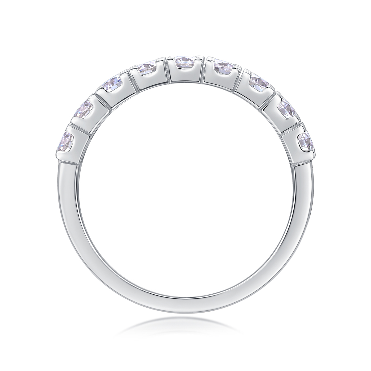 Starry Sky - A Wedding Ring Set With Top-quality Moissanite Silver And Platinum-plated