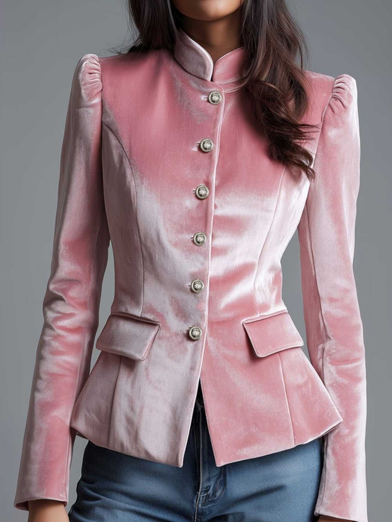 Suit European And American Cover Jacket Jacket Jacket Amazon Bag With Vertical Collar And