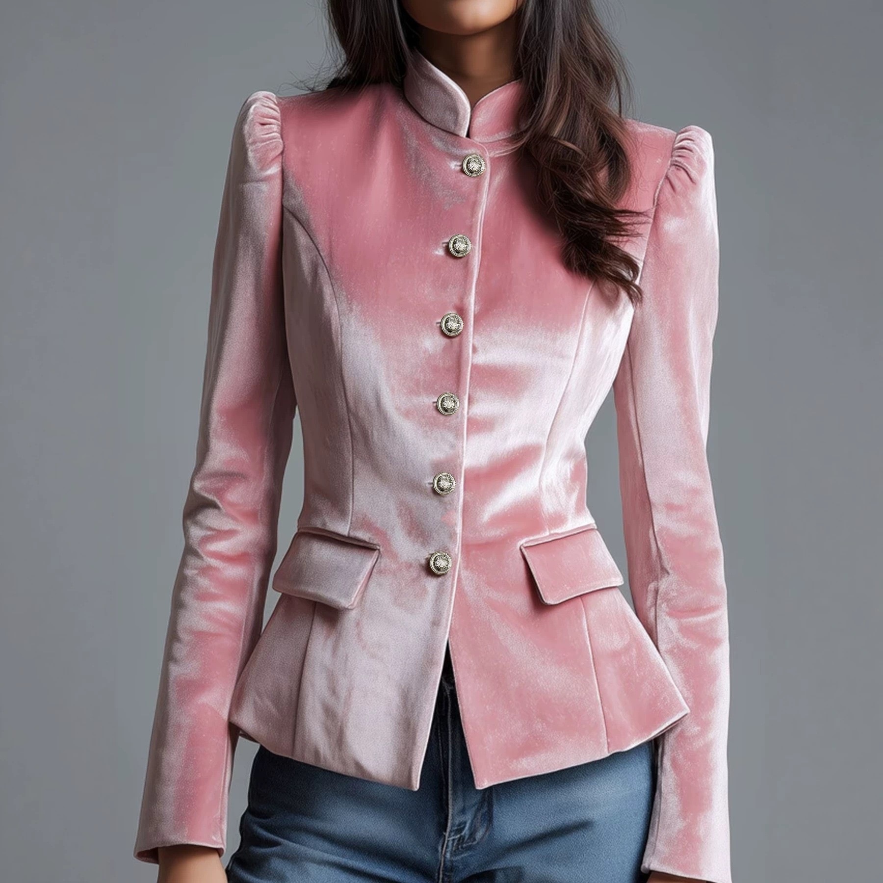 Suit European And American Cover Jacket Jacket Jacket Amazon Bag With Vertical Collar And