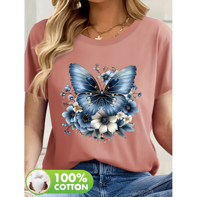 Summer Crew-neck Drop-shoulder Comfortable And Relaxed-fit T-shirt
