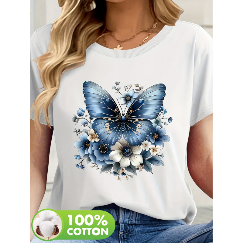 Summer Crew-neck Drop-shoulder Comfortable And Relaxed-fit T-shirt