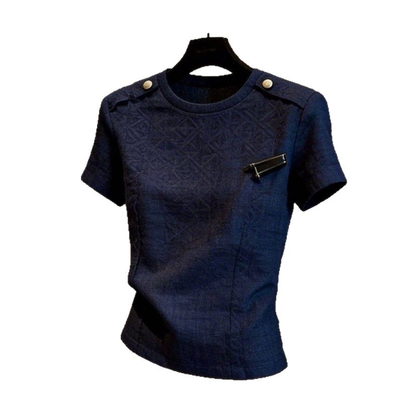 Summer New Arrival Deep Blue With Metal Buckle Detailing