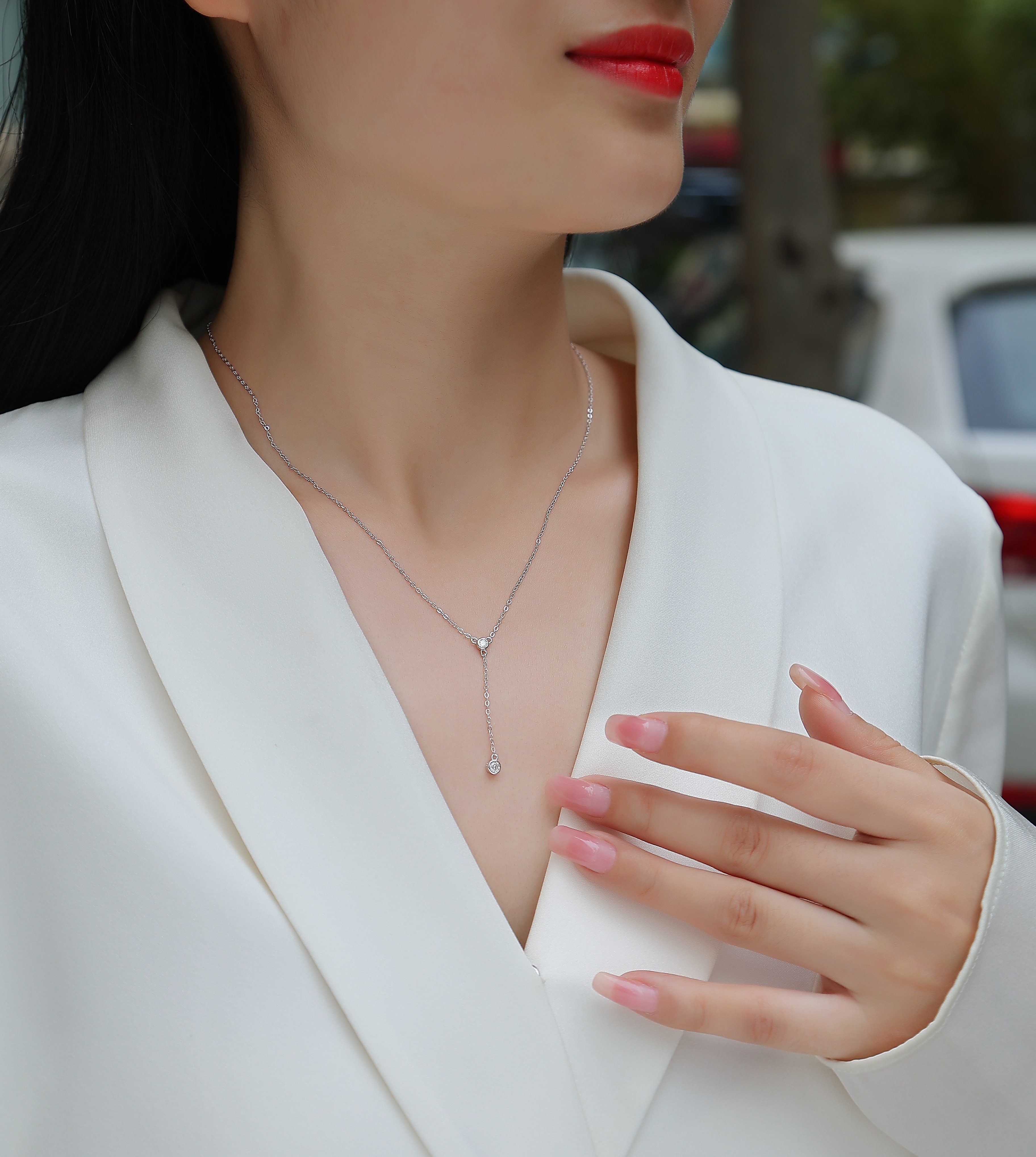 Tassel Necklace - A Fashionable And Light Luxury Jewelry Pendant Necklace Set With