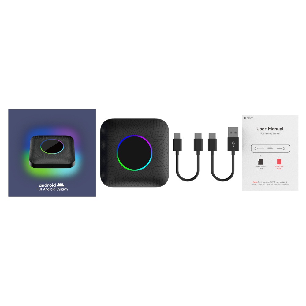 Tbox-geführte drahtlose Carplay-Moxibustionsbox Android 13-System universelles kabelgebundenes Auto-Carplay