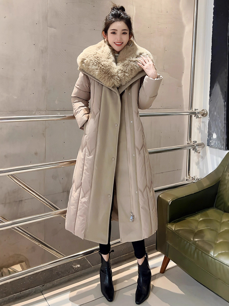 Temperament Plus Size Fashionable Elegant Cotton-padded Jacket