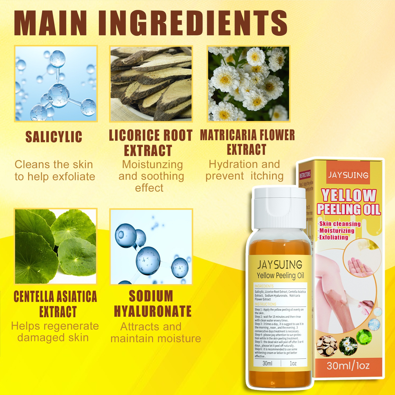 Tender Brightening Body Cleaning Yellow Skin Oil