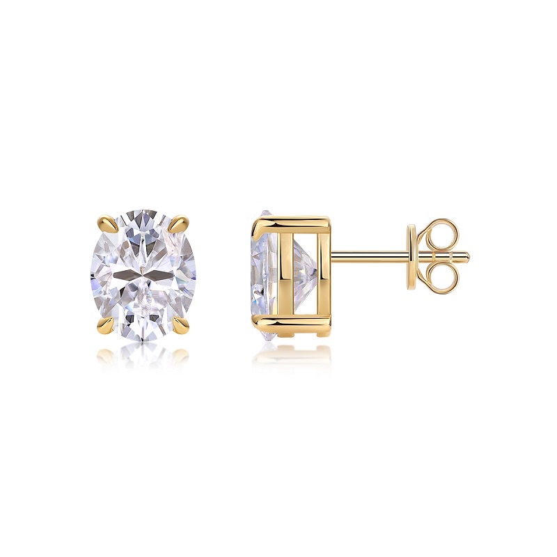 The Charm Of Art - Premium Moissanite Luxury Fashion Light Luxury Jewelry Silver Stud
