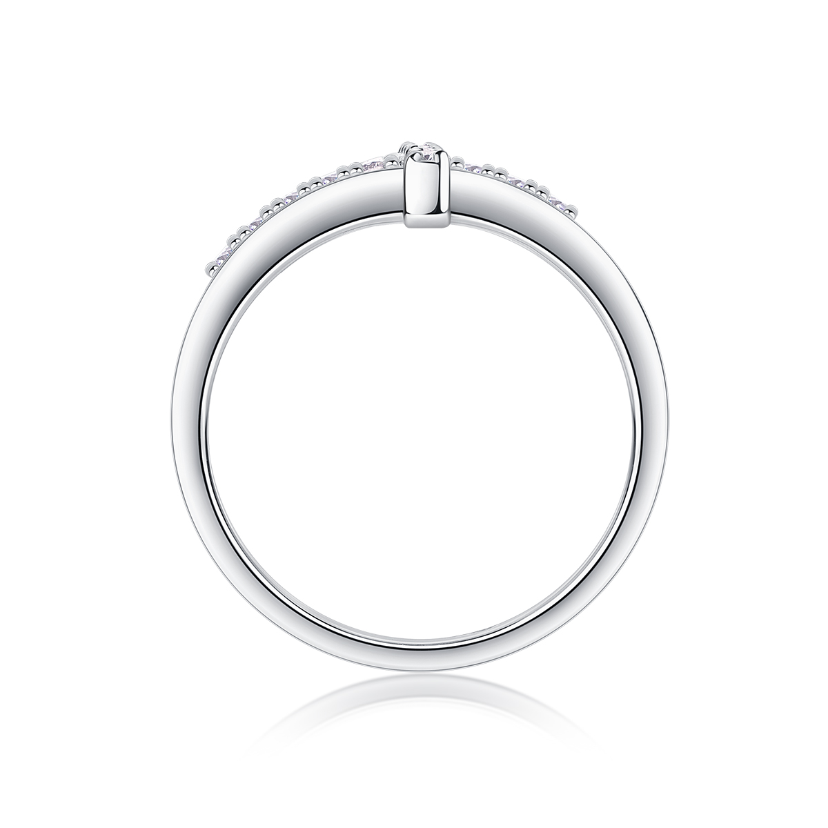 The Holy Light Cross - A Wedding Ring Set With Top-quality Moissanite In Silver And