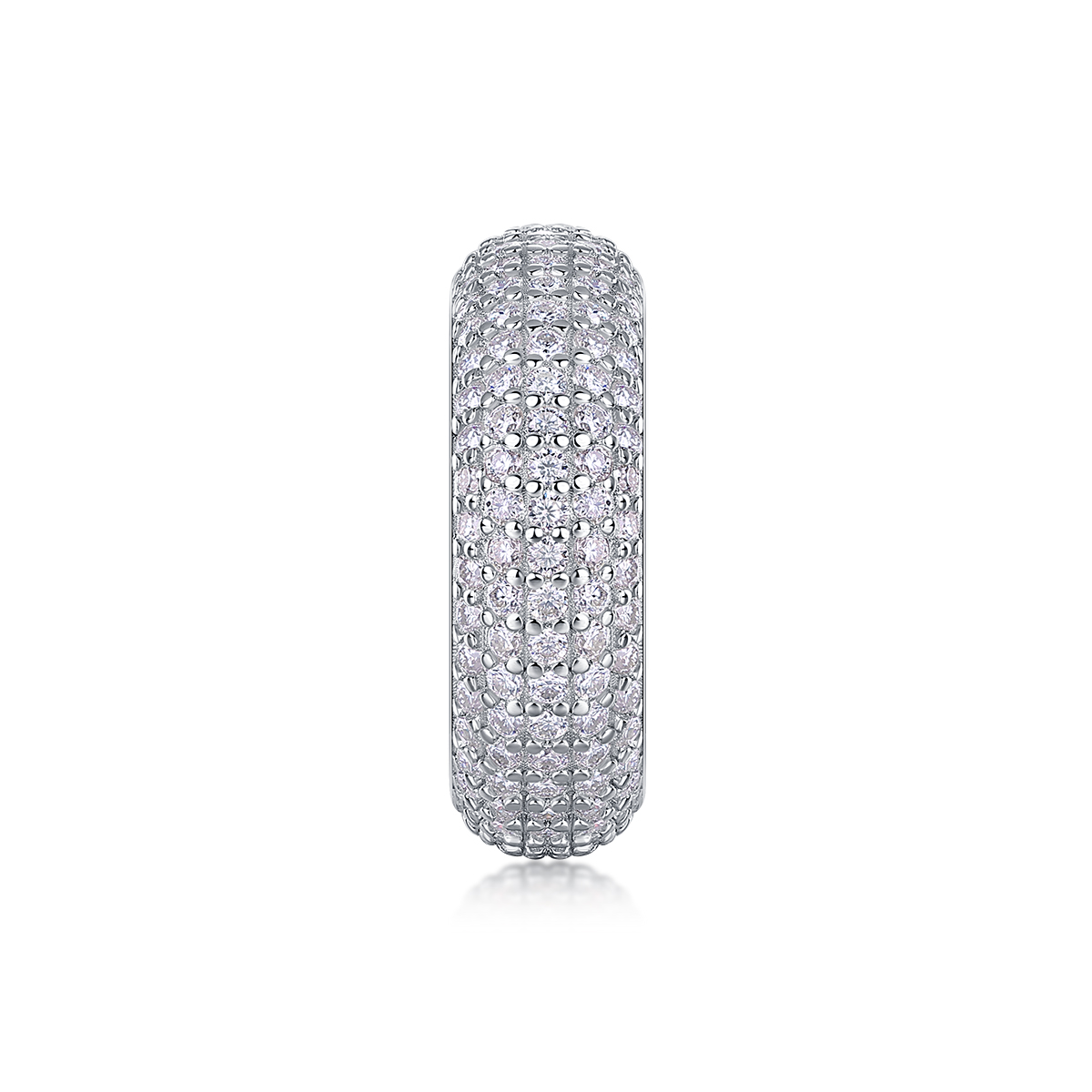The Ring - Set With Top-quality Moissanite Silver And Platinum-plated Diamond Wedding Ring