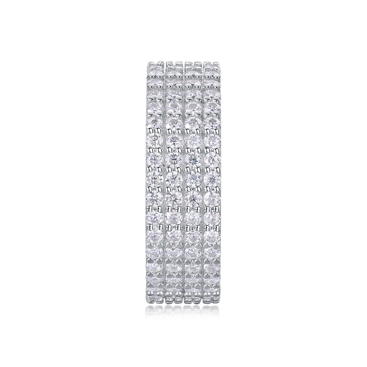 The Starry Night Sky - A Wedding Ring Set With Top-quality Moissanite Silver And