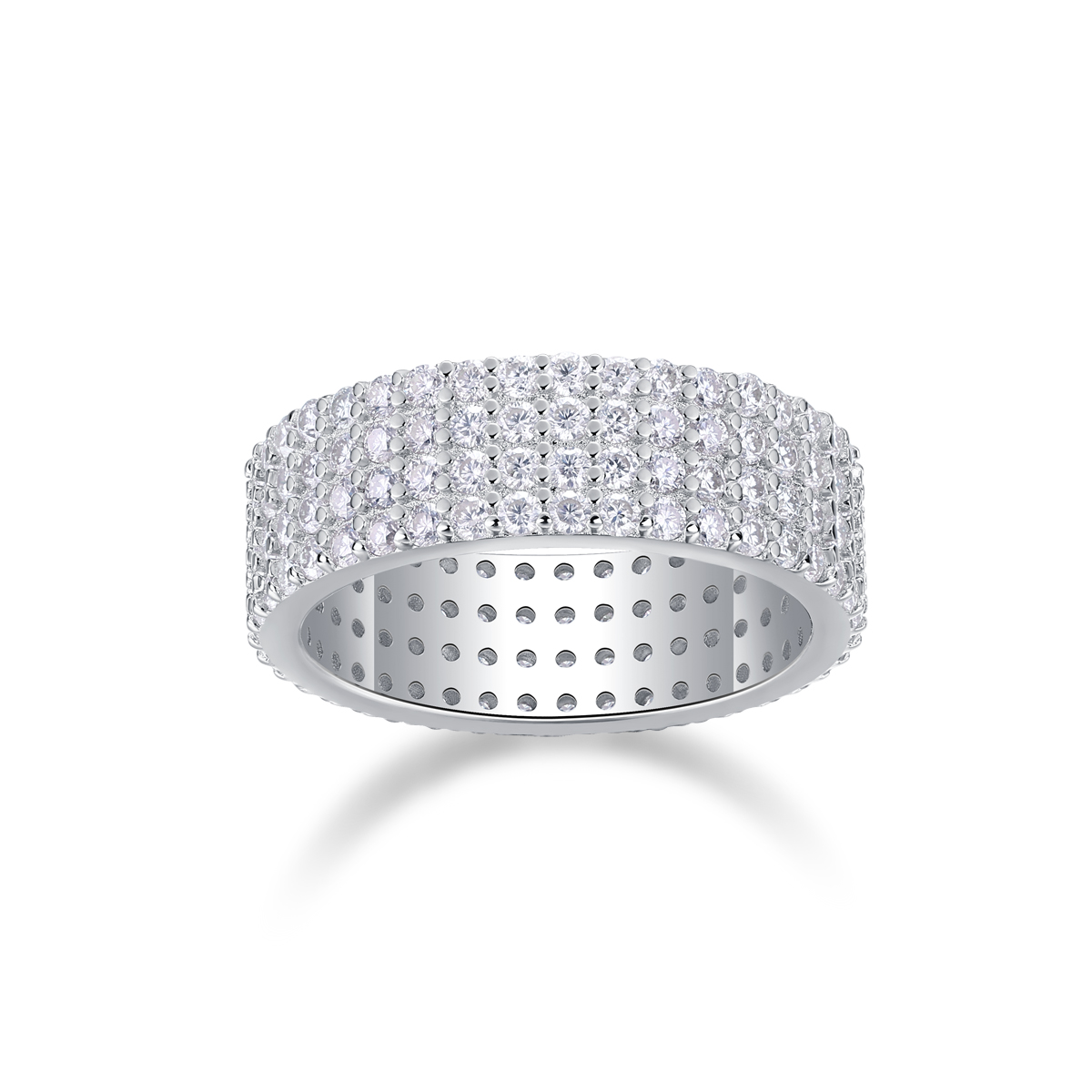 The Starry Night Sky - A Wedding Ring Set With Top-quality Moissanite Silver And