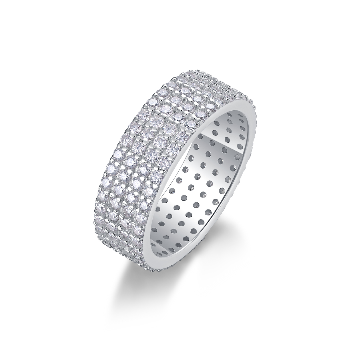 The Starry Night Sky - A Wedding Ring Set With Top-quality Moissanite Silver And