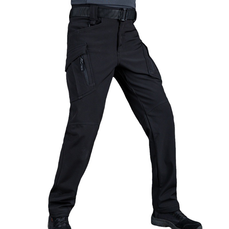 Thickened Camouflage Fleece Training Pants Warm Hiking Pants
