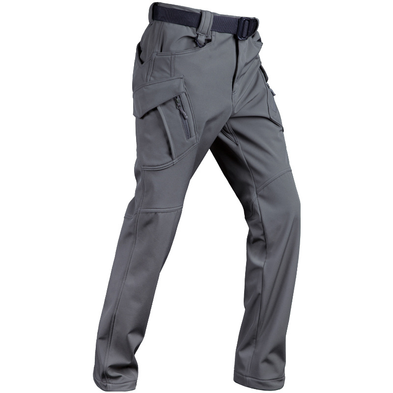 Thickened Camouflage Fleece Training Pants Warm Hiking Pants