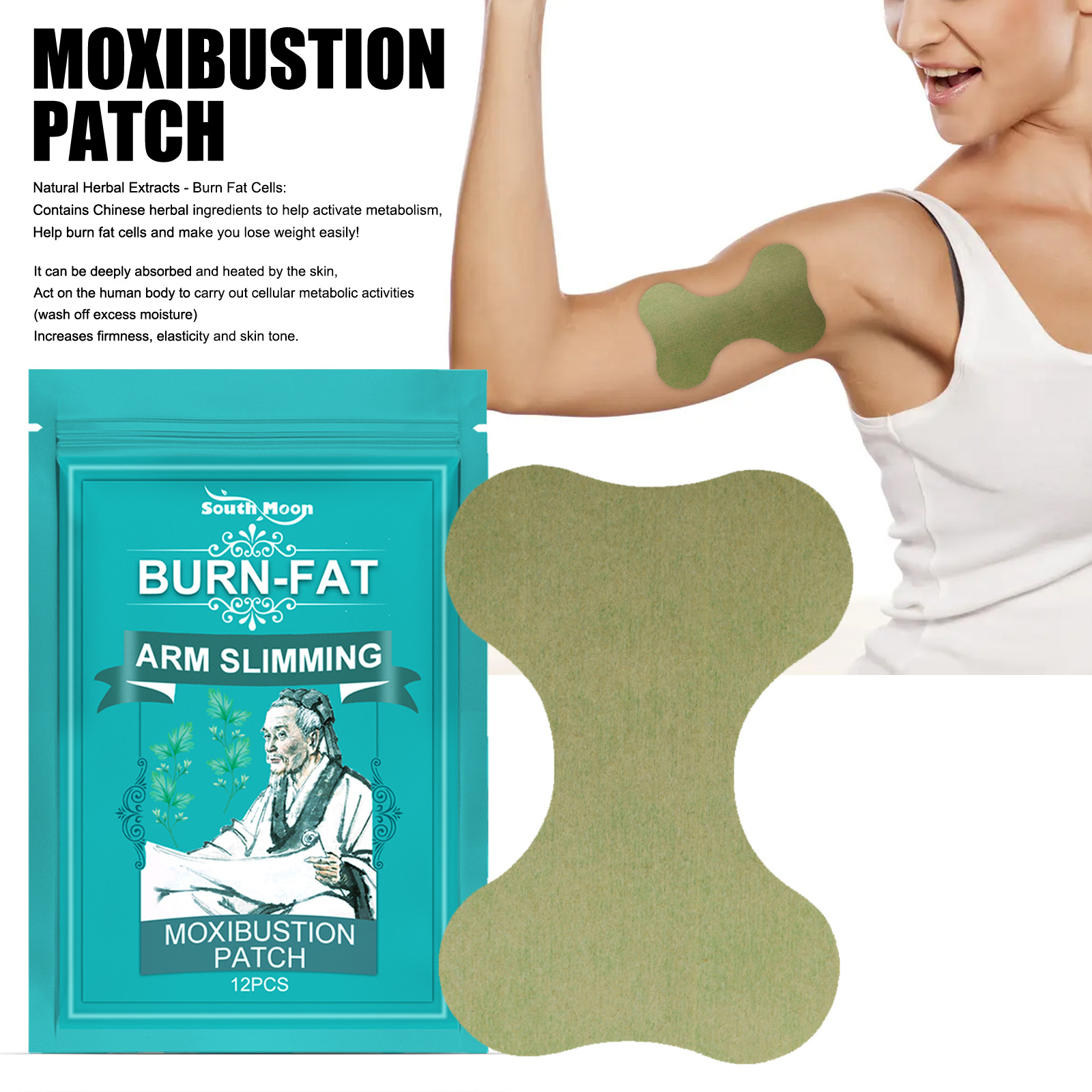 Thin Arm Patch Weight Loss Stickers Cellulite Removal Fat Burning Slimming Body Massage
