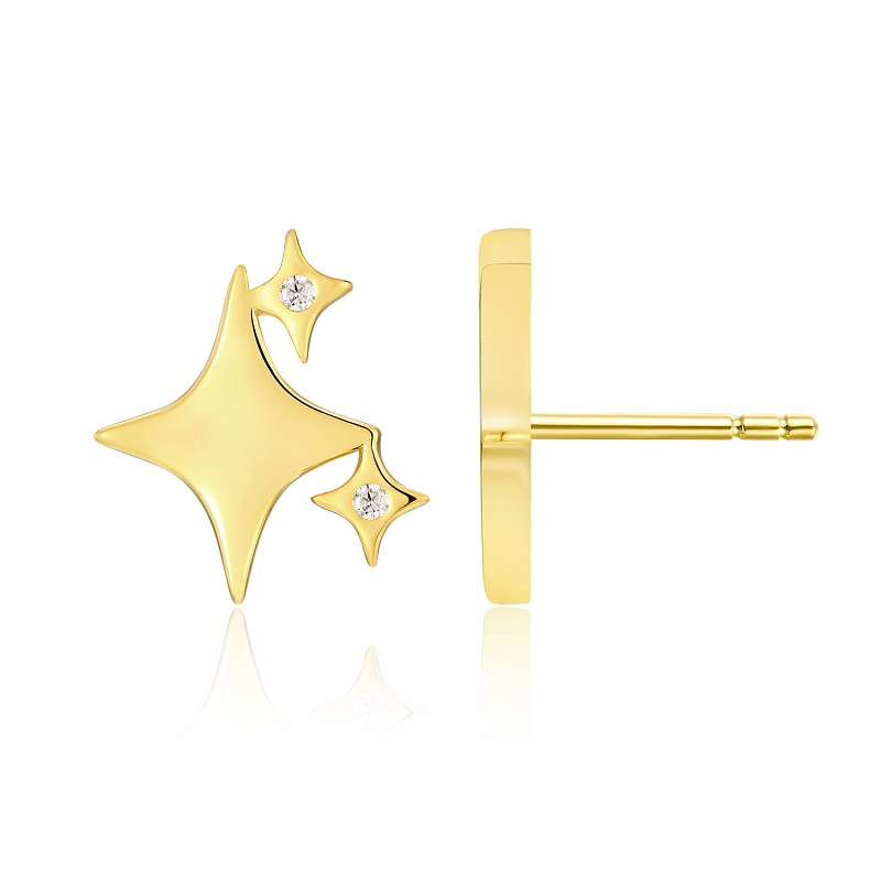 Top-quality Moissanite Luxury And Fashionable Light Luxury Jewelry Silver Stud Earrings