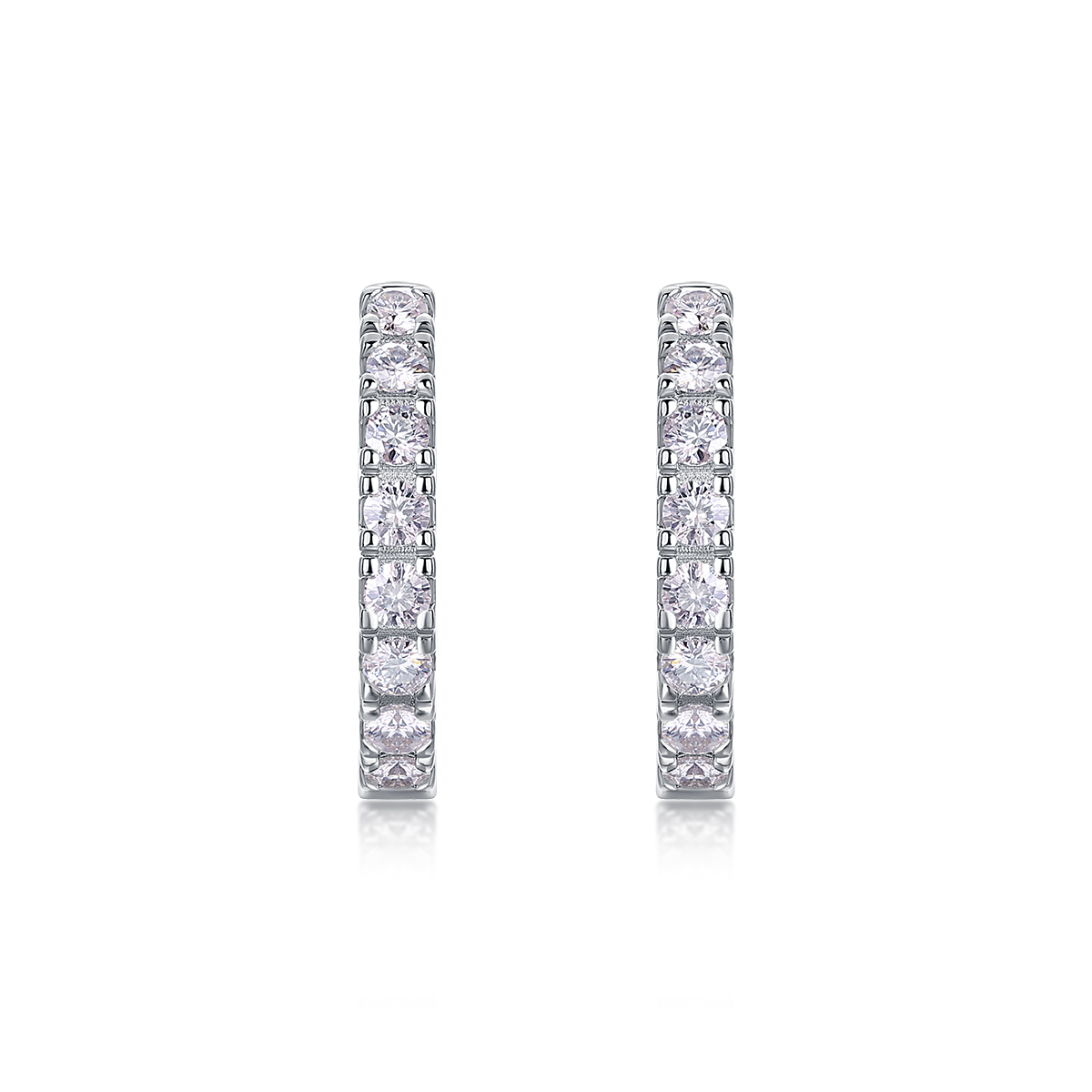Top-quality Moissanite Luxury And Fashionable Light Luxury Jewelry Silver Stud Earrings