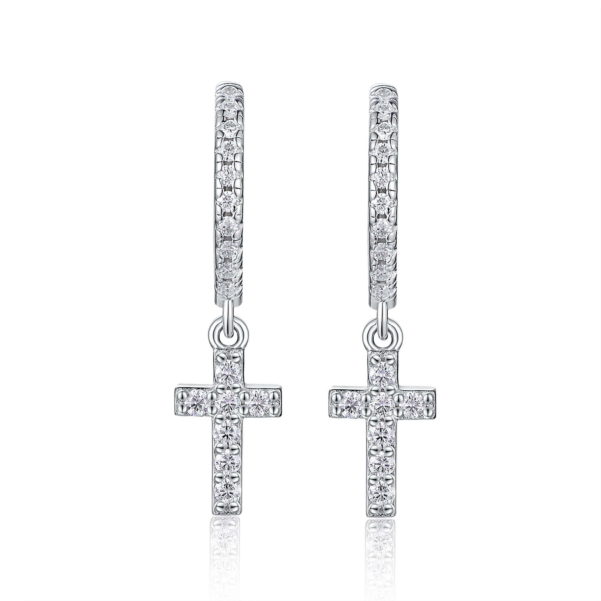 Top-quality Moissanite Luxury And Fashionable Light Luxury Jewelry Silver Stud Earrings